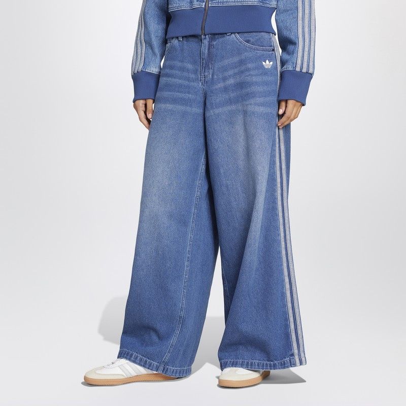 ADIDAS ORIGINALS Mid Rise Wide Leg Jeans
