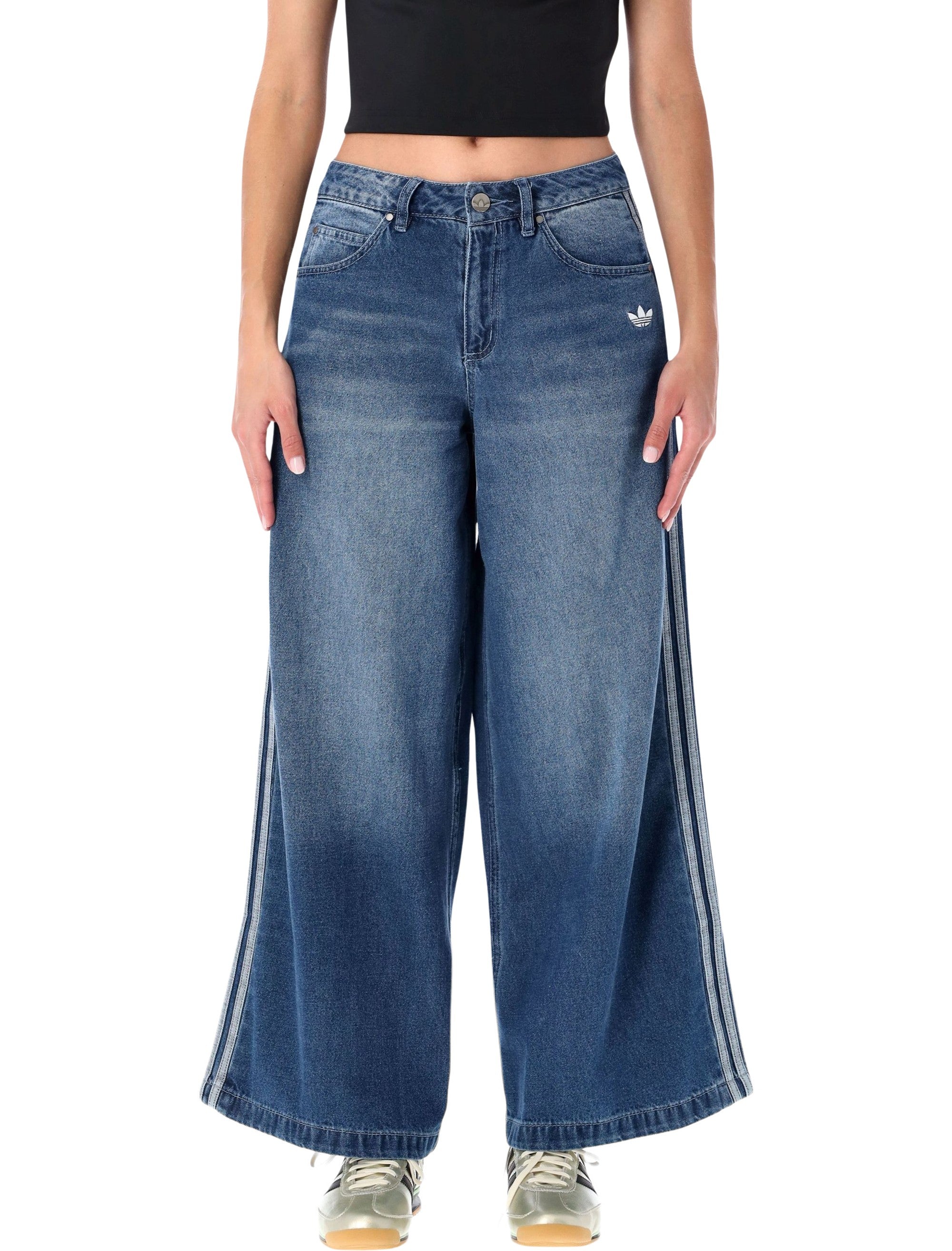 ADIDAS ORIGINALS Wide Leg Denim Jeans - Size 26