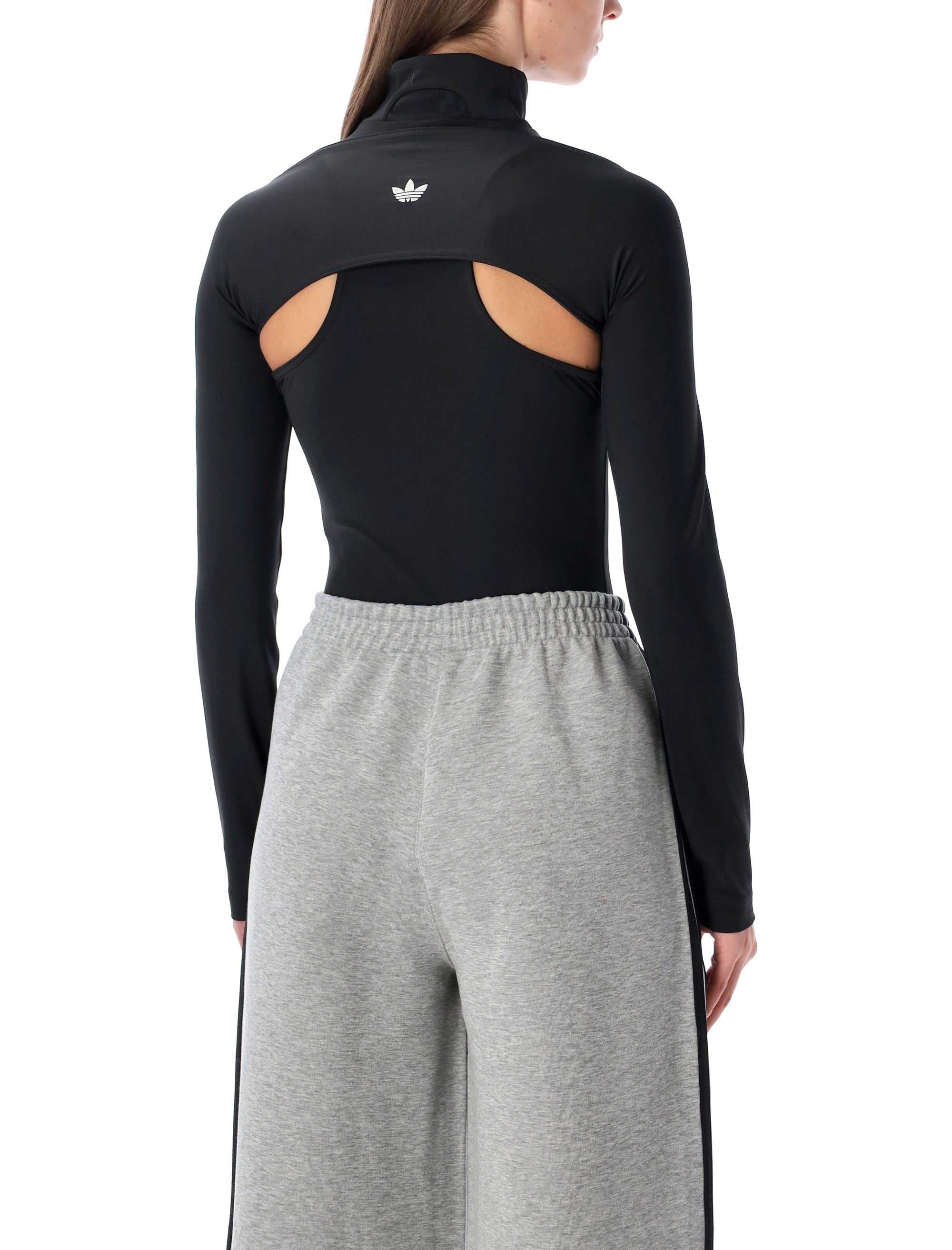 ADIDAS ORIGINALS Two-in-One Compression Bodysuit with Cropped Bolero - Size S
