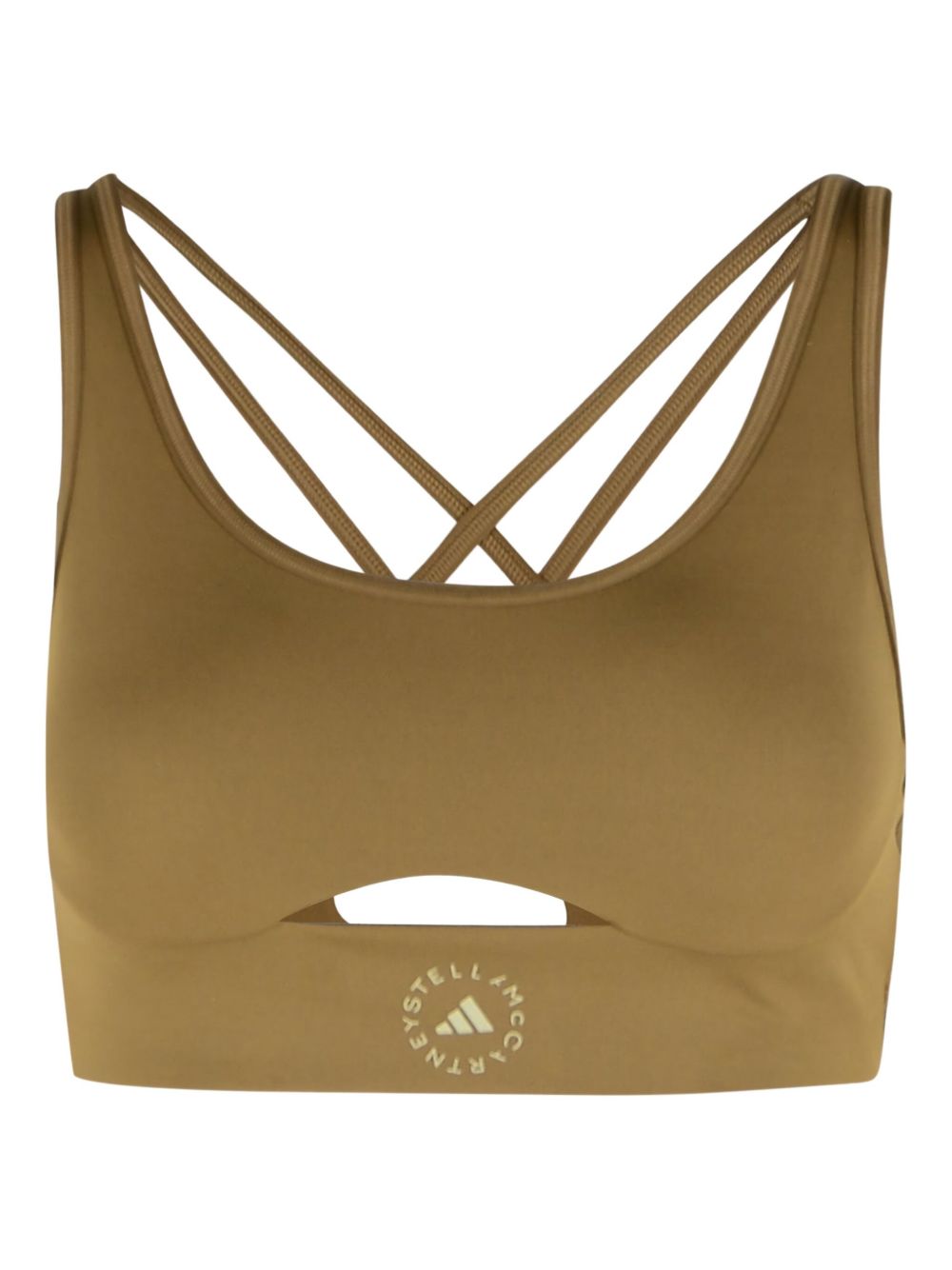ADIDAS BY STELLA MCCARTNEY Cross-Back Yoga Bra with Cutout Detail
