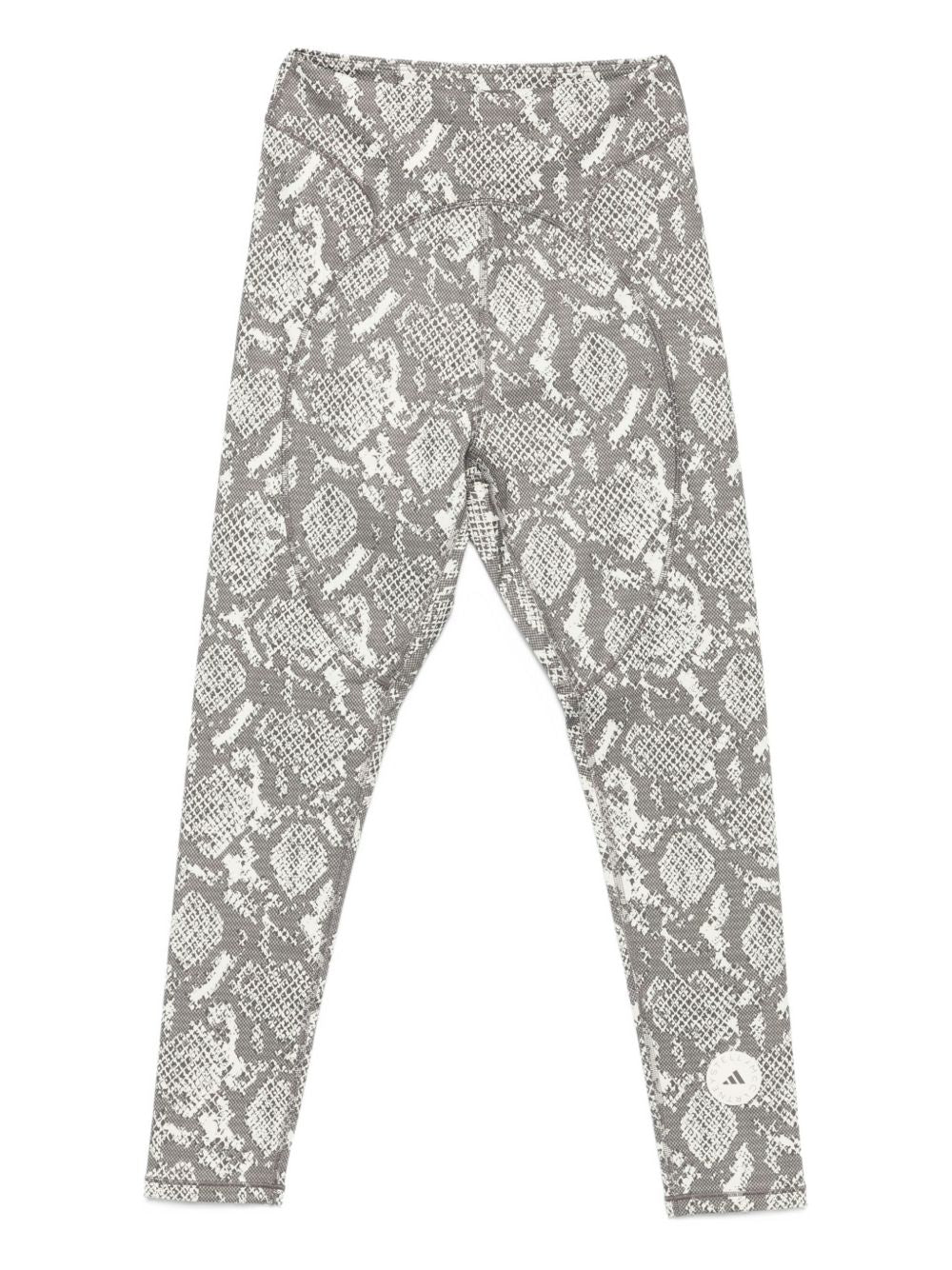 ADIDAS BY STELLA MCCARTNEY High Waist Snakeskin Print Leggings - Ankle Length