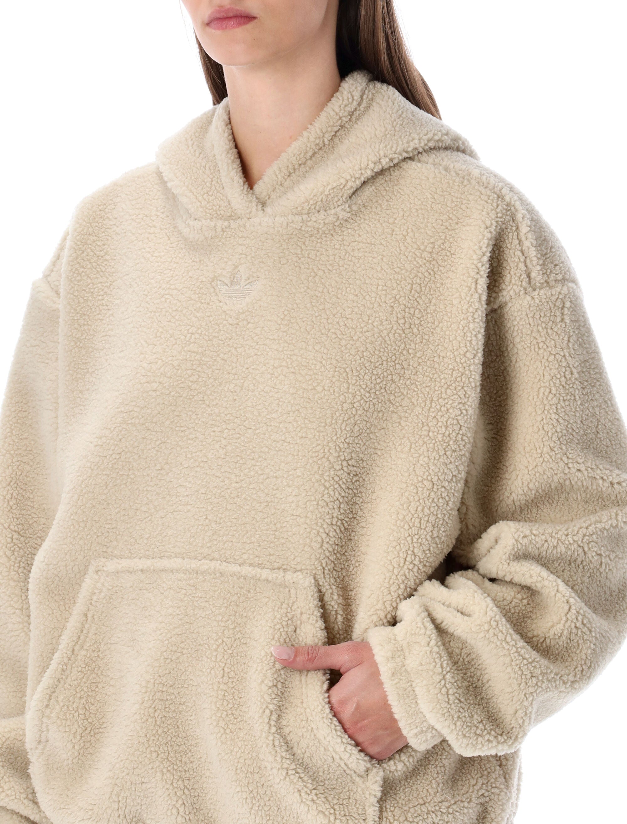 ADIDAS ORIGINALS Oversized Teddy Hoodie - Women's Size S