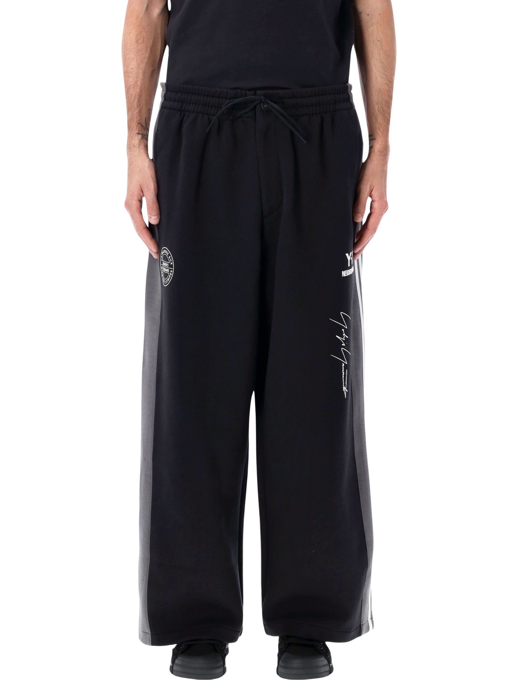 Y-3 X NEIGHBORHOOD Wide-Leg Layered Training Pants - Size L