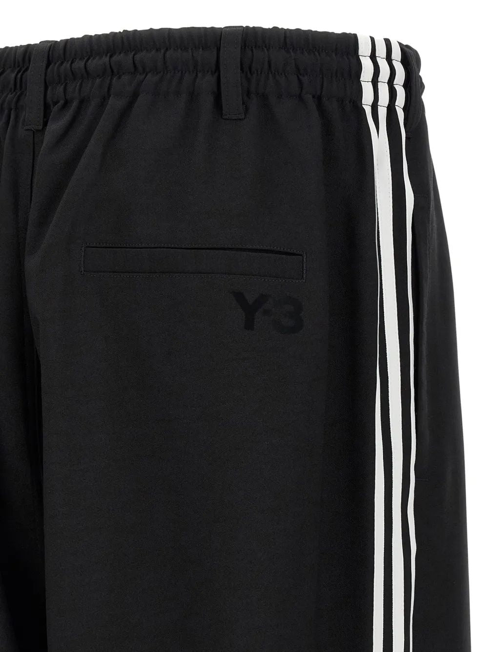 Y-3 Men's Drawstring Trousers with Side Stripes
