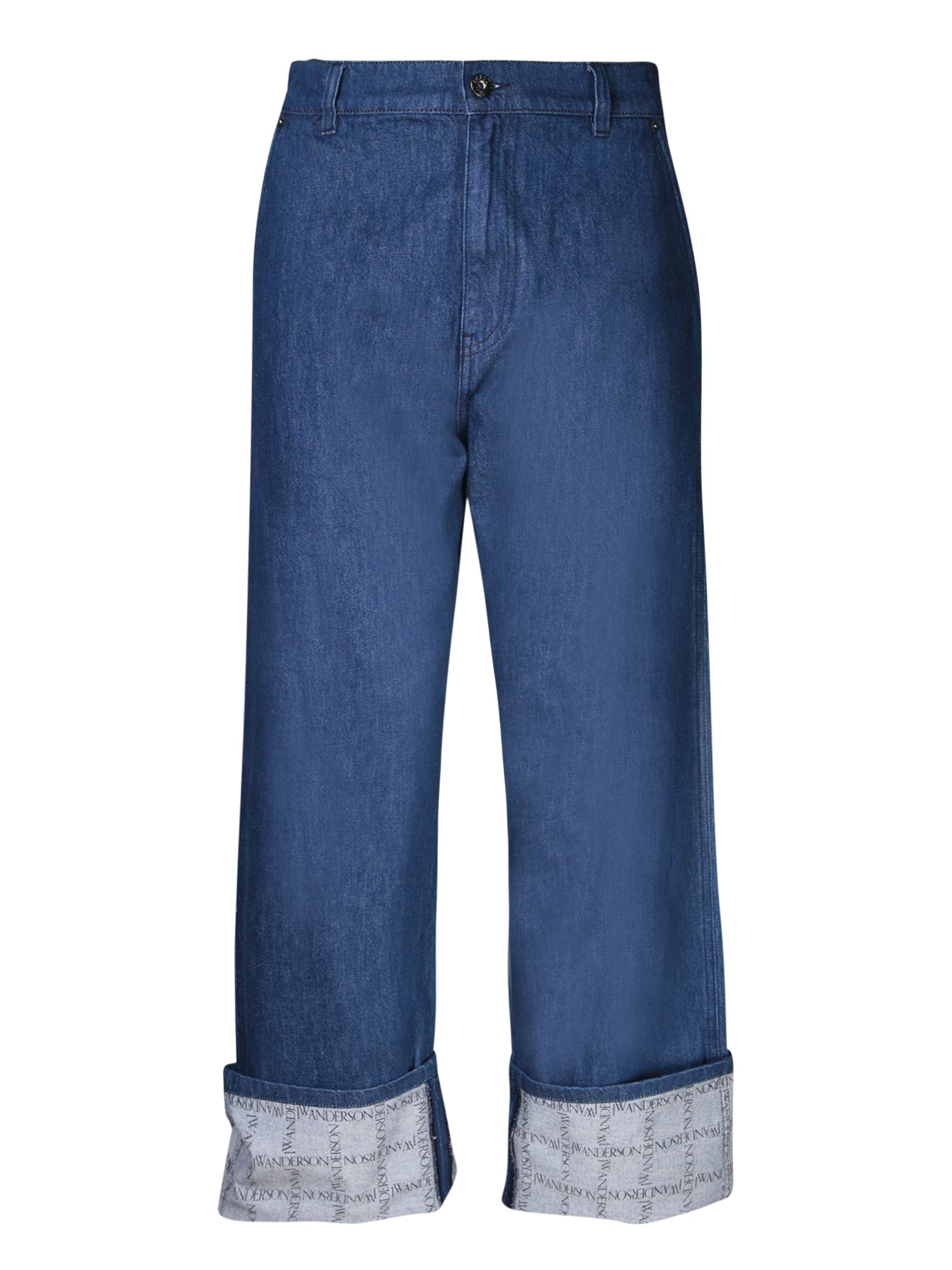 JW ANDERSON Men's Modern Fit Blue Jeans