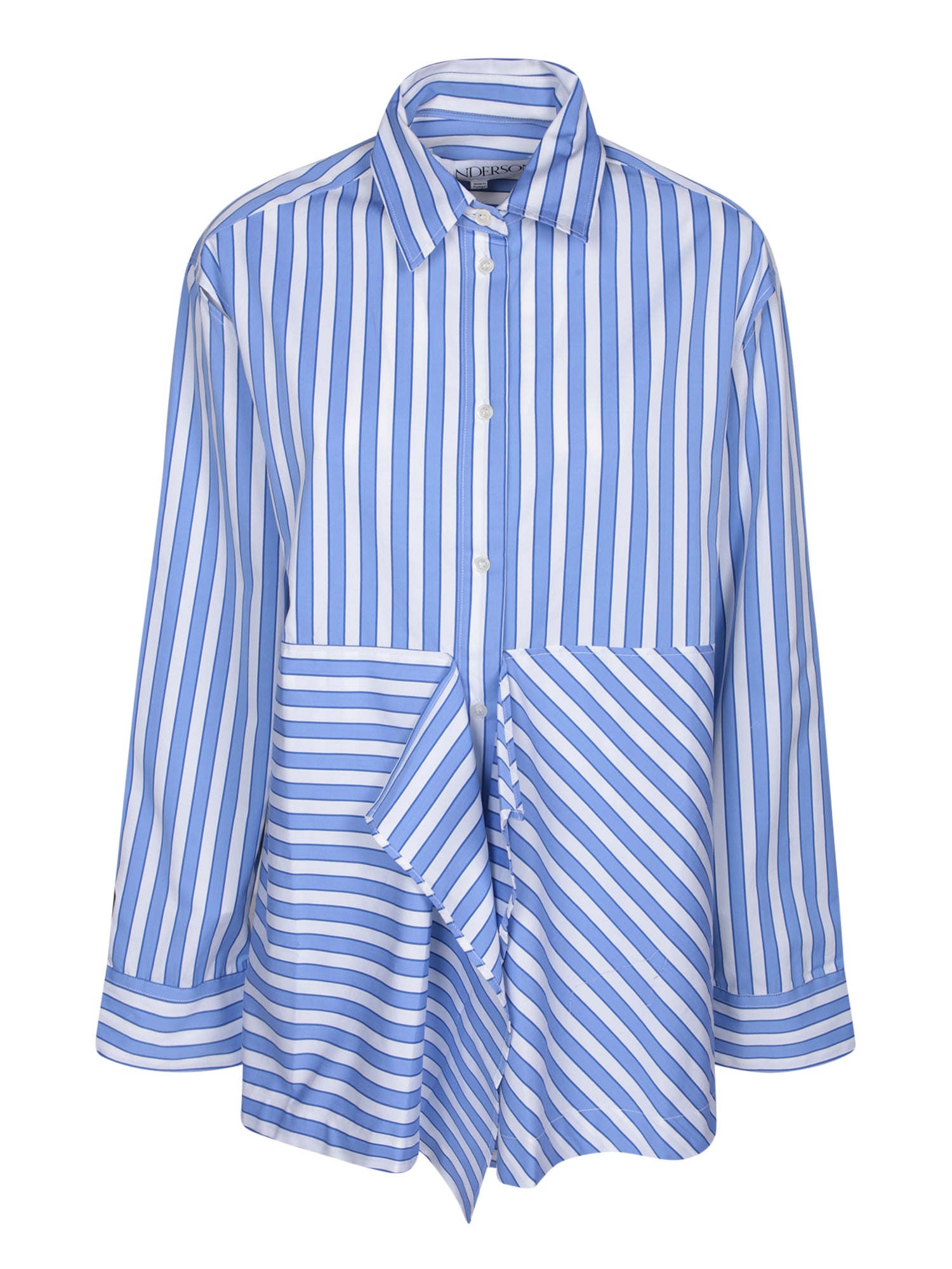 JW ANDERSON Oversized Flared Shirt with Cut-Out Details