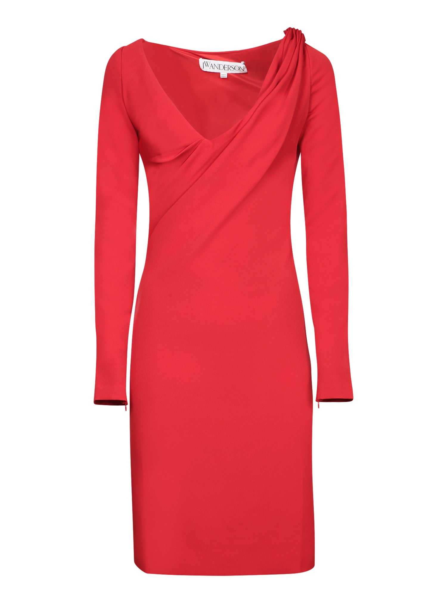 JW ANDERSON Elegant Draped Midi Dress for Women