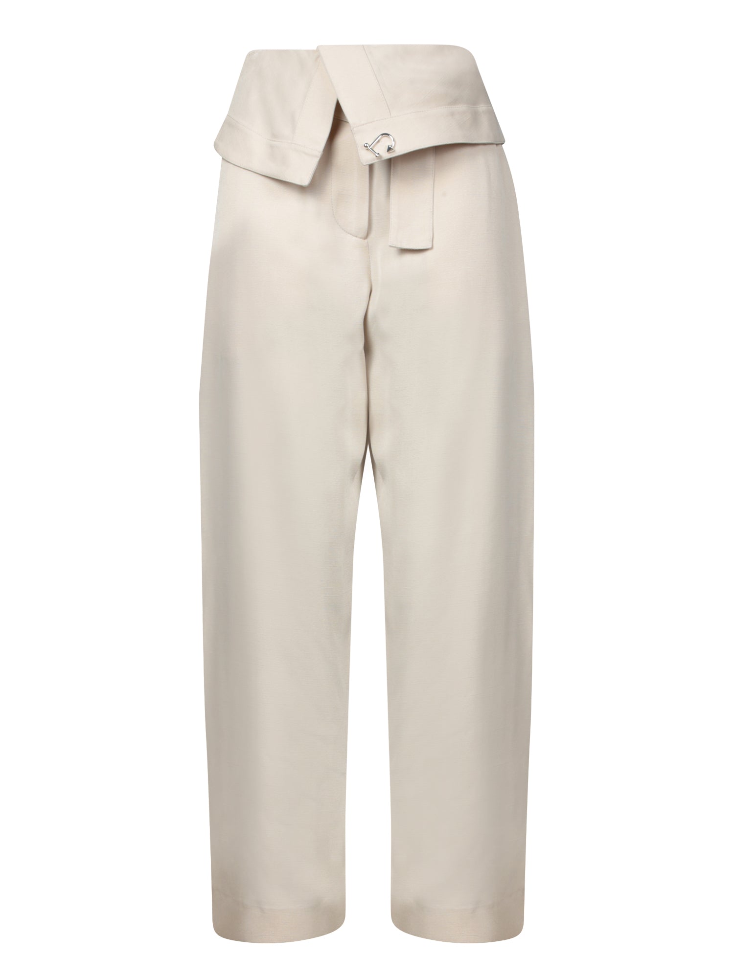 JW ANDERSON Stylish Front Fold-Over Trousers for Women - Spring Summer 25