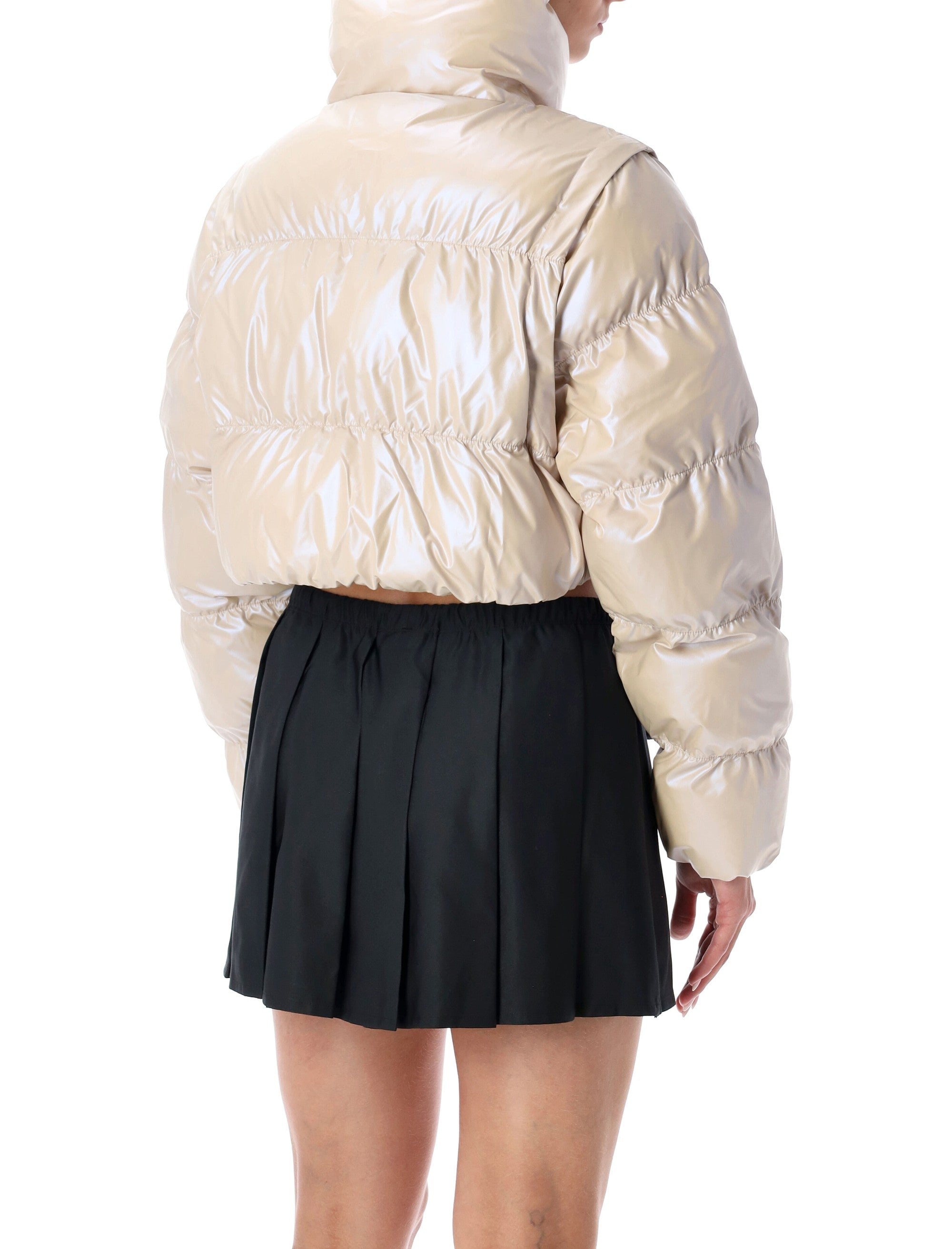 ADIDAS ORIGINALS Glossy Cropped Puffer Jacket - Mini Fit