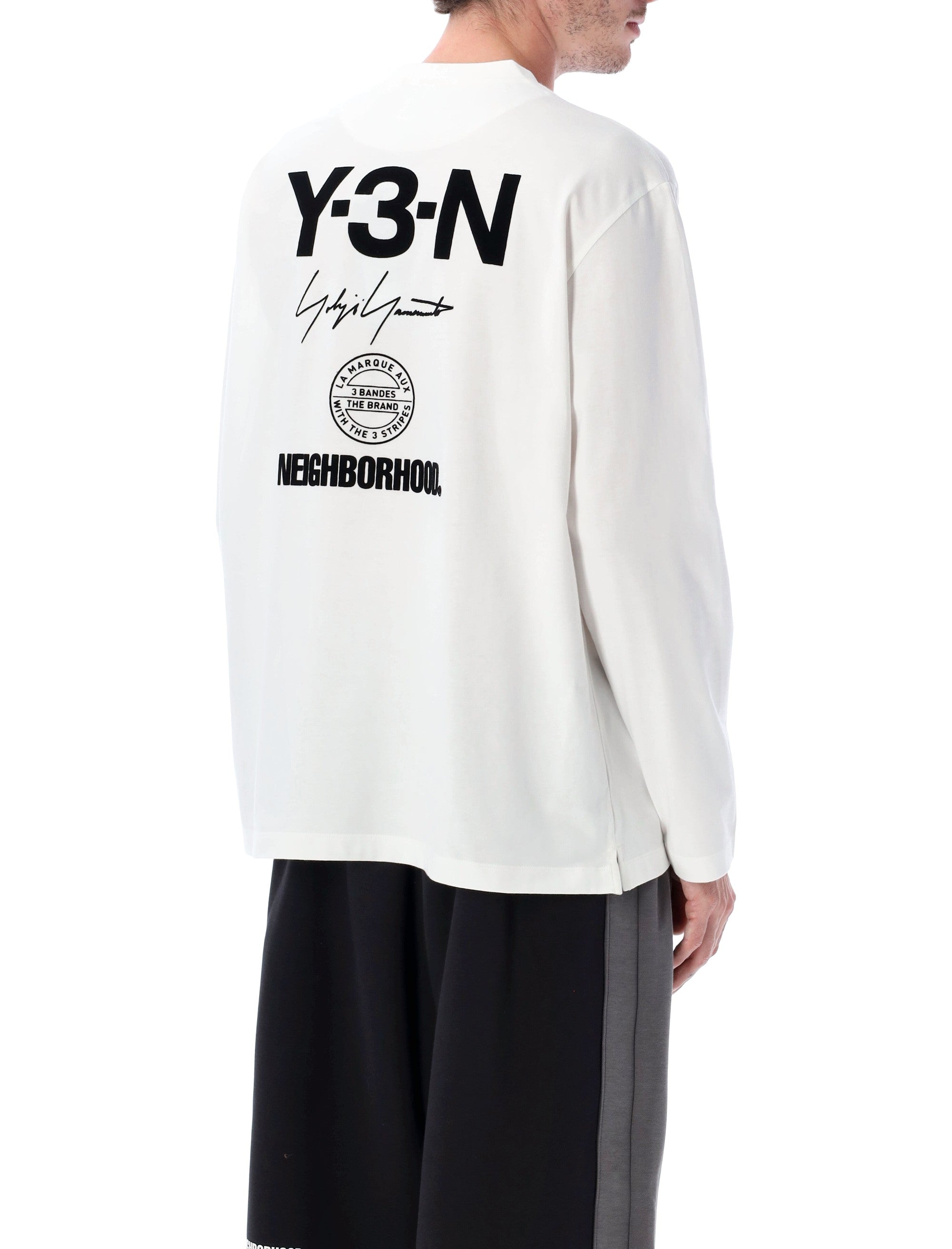 Y-3 X NEIGHBORHOOD Long Sleeve Relaxed Fit Cotton T-Shirt - Size L