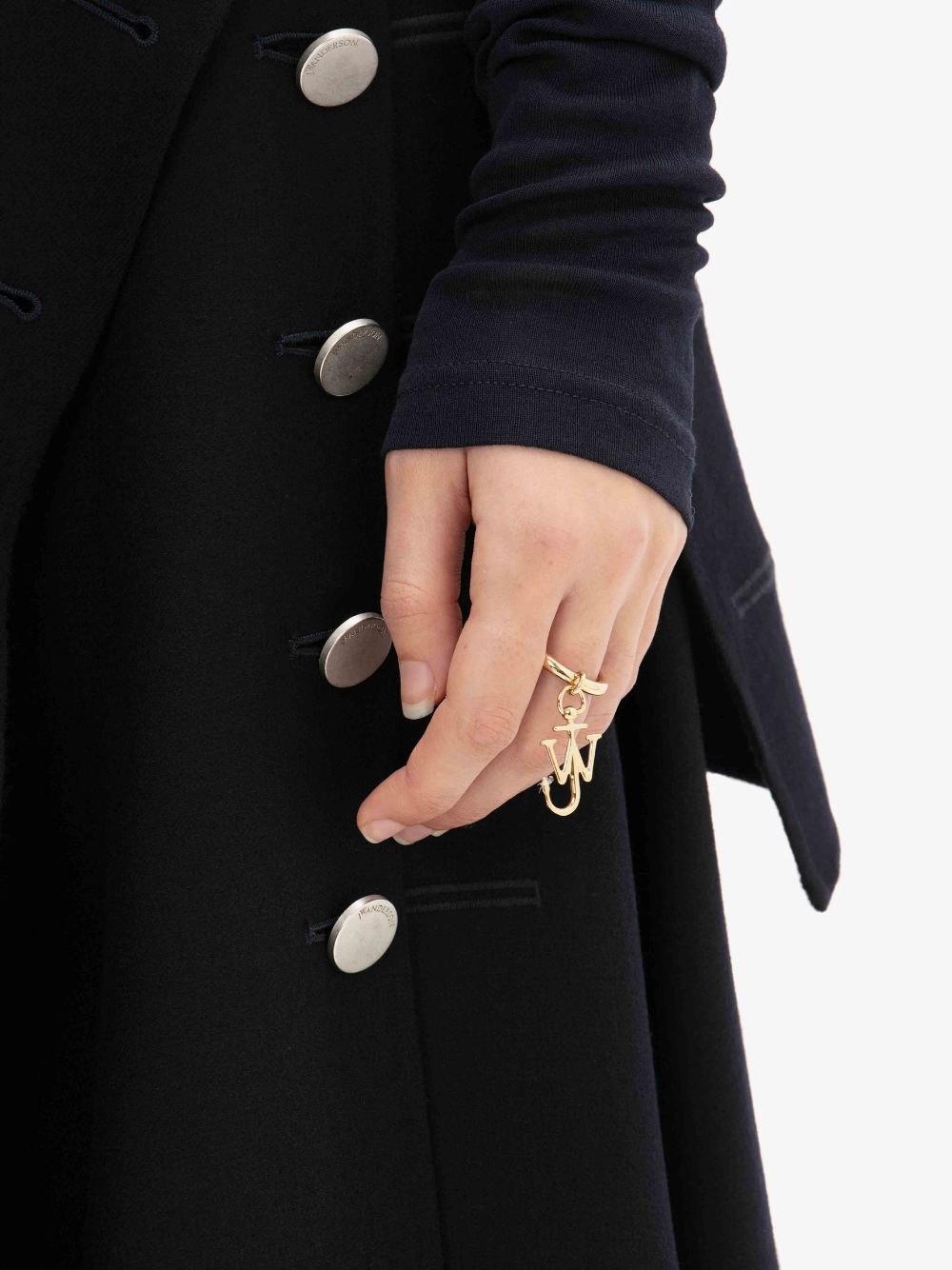 JW ANDERSON Mini Anchor Charm Ring