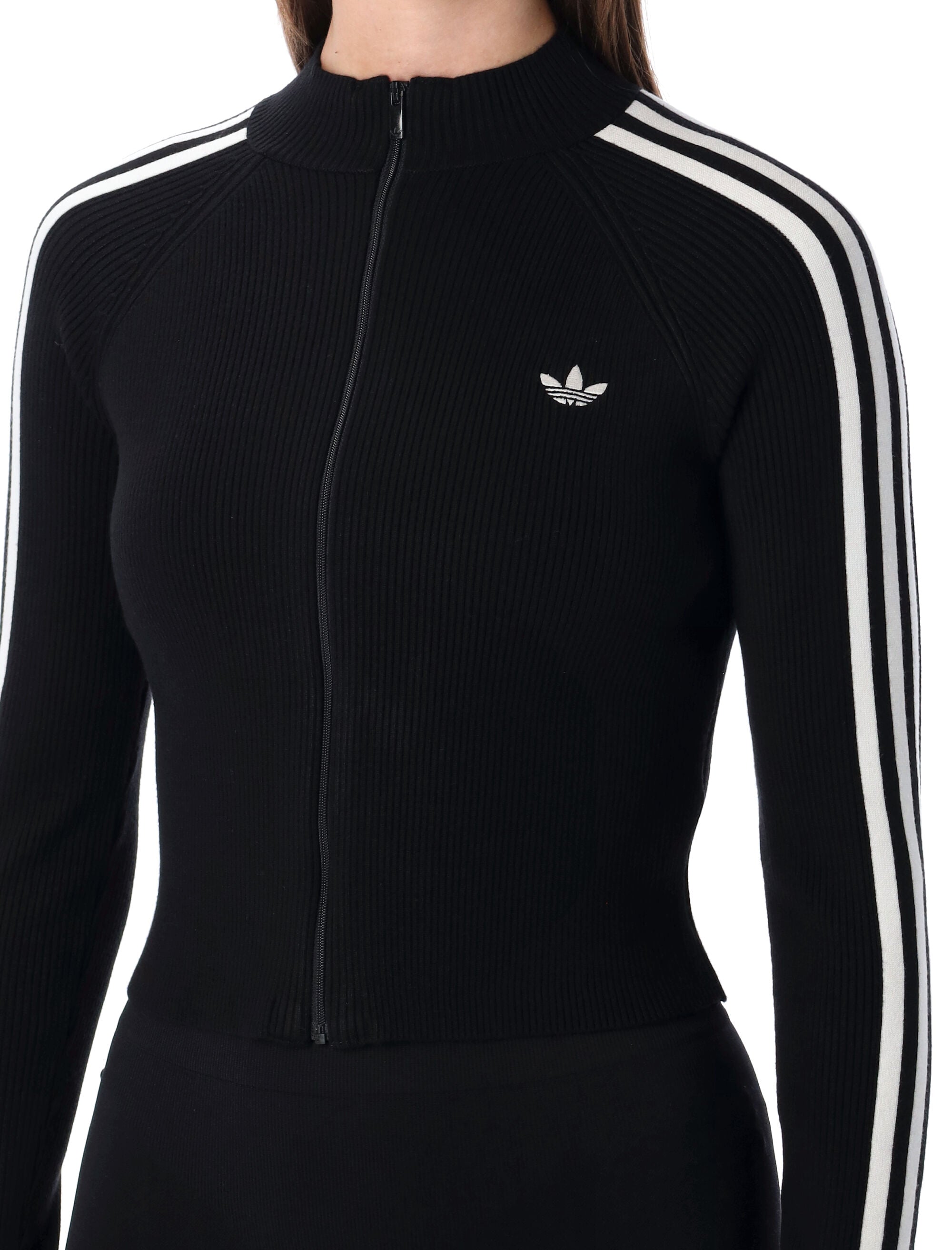 ADIDAS ORIGINALS Adicolor 3-Stripes Slim Knit Track Top - Size S