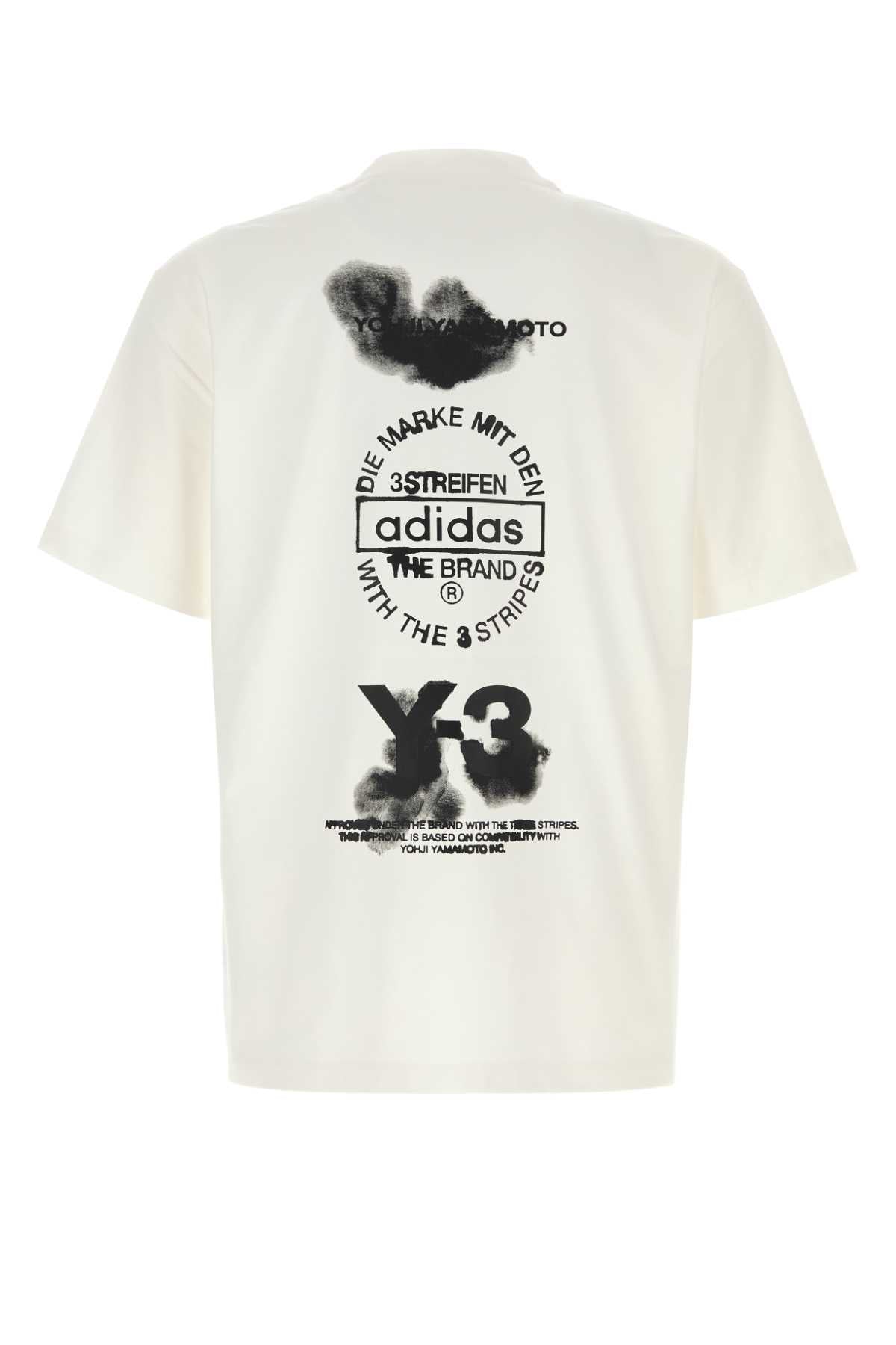 Y-3 Cotton Graphic Short Sleeve Tee for Men