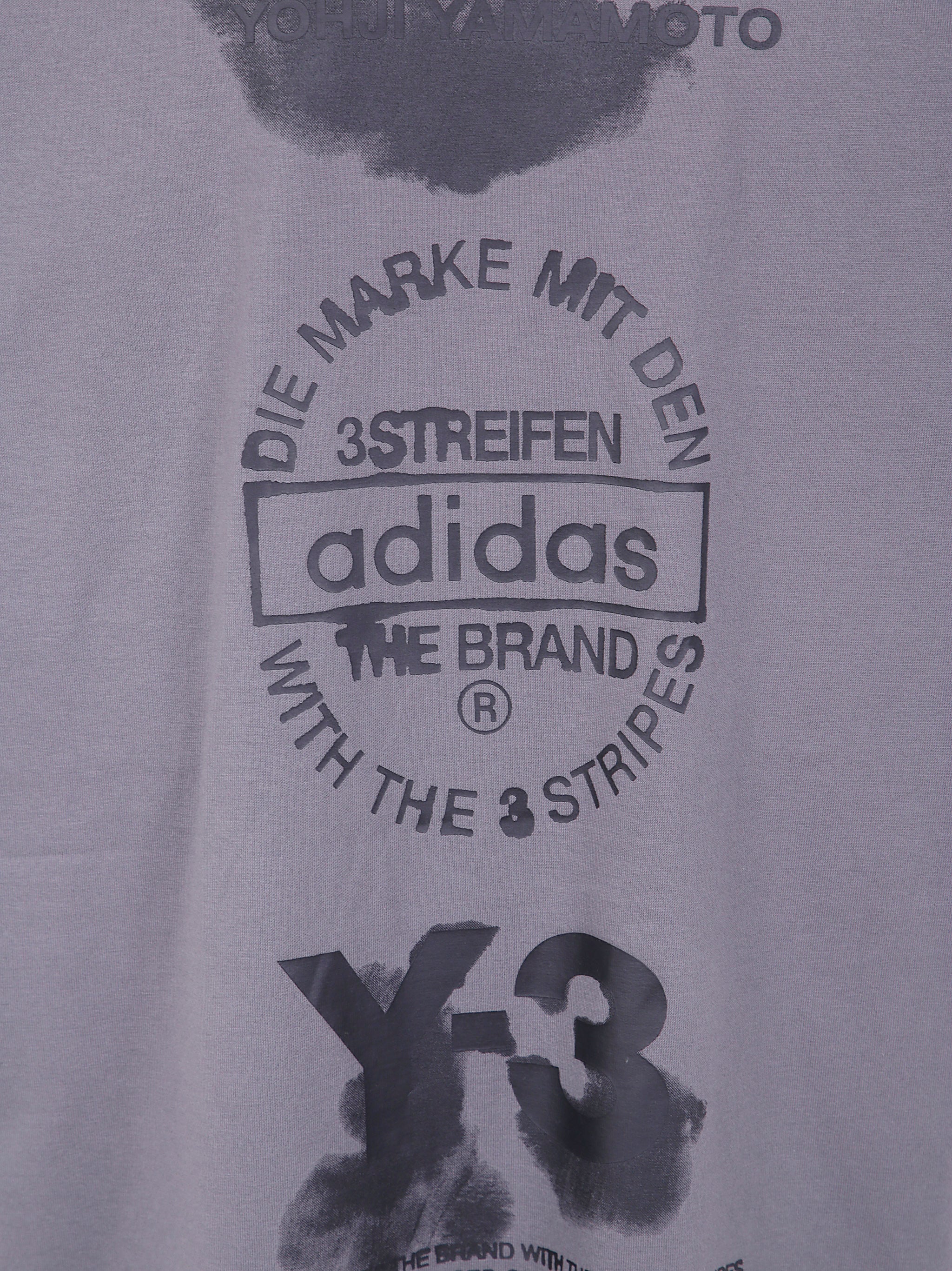 Y-3 Logo Print Round Neck T-Shirt
