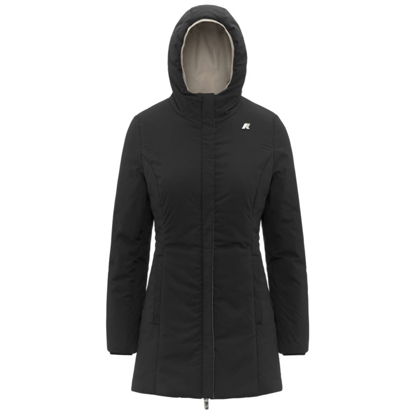 K-WAY Reversible Women's Jacket for Fall/Winter - Medium Warmth