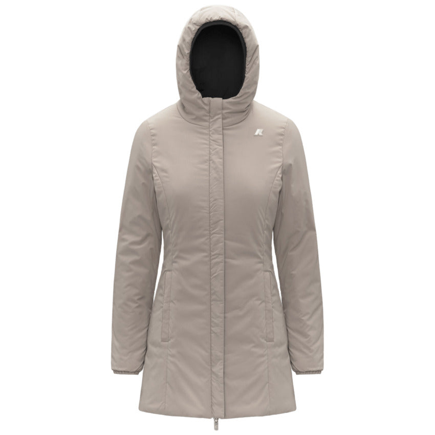 K-WAY Stylish Three-Quarter-Length Women's Reversible Jacket
