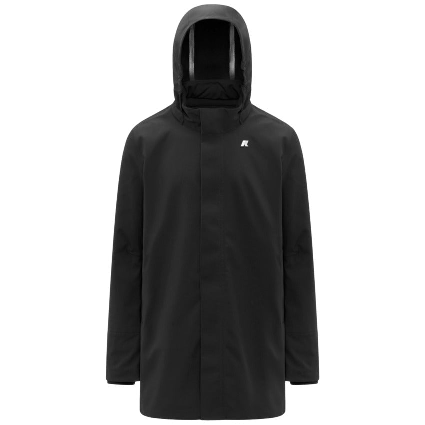 K-WAY Versatile Men's Parka Jacket with Removable Hood