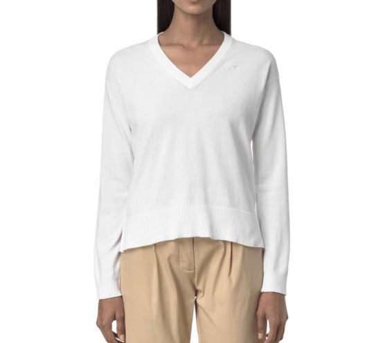 K-WAY Essential Cropped V-Neck Sweatshirt