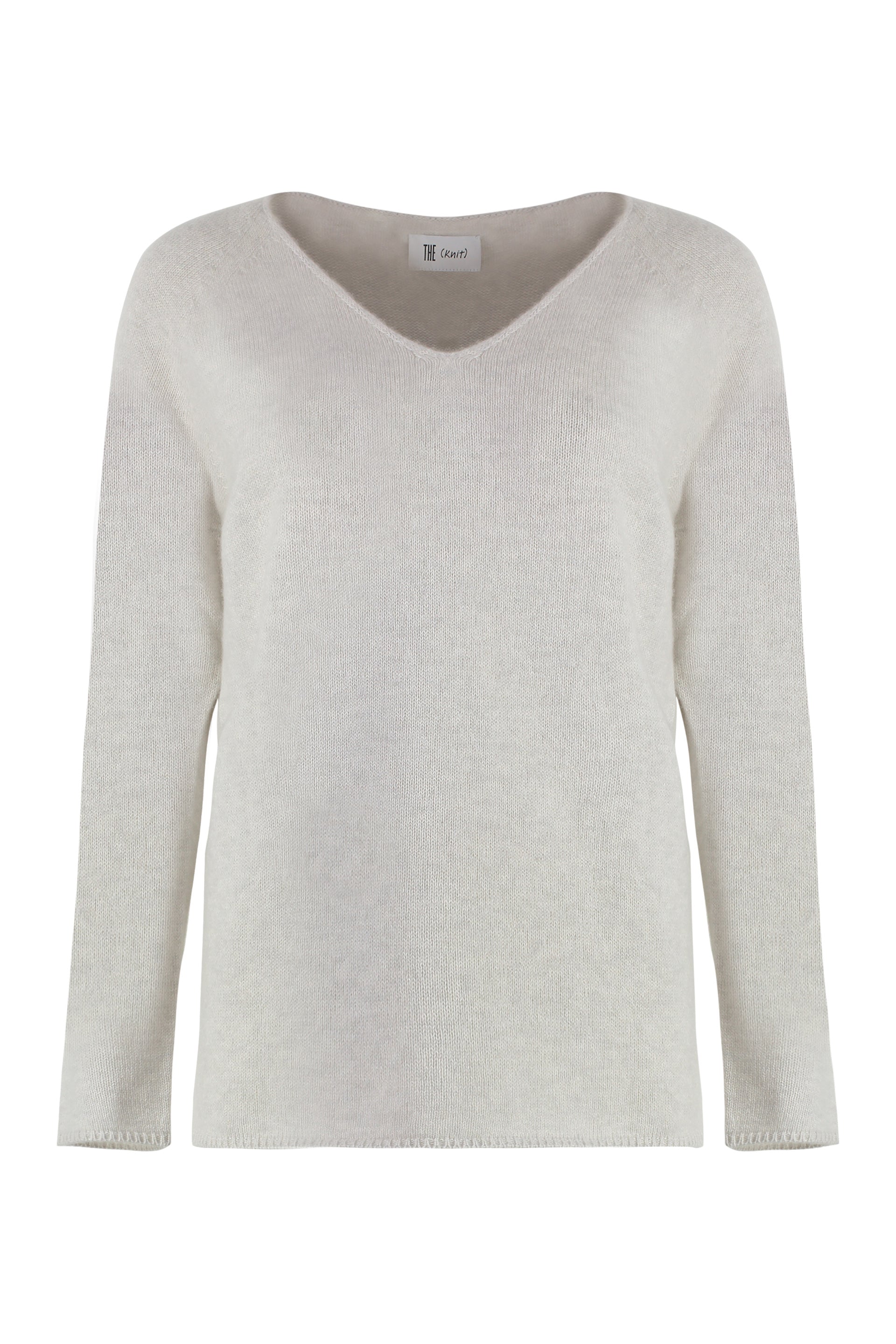 THE (ALPHABET) V-Neck Cashmere Blend Pullover