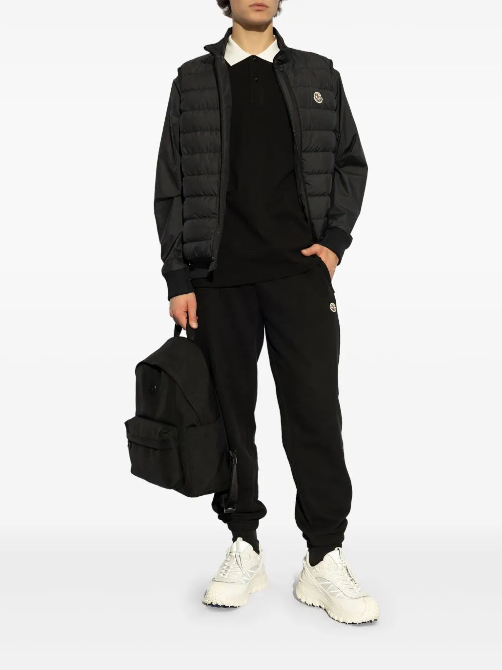 MONCLER Men's Short Down Jacket with Removable Padding