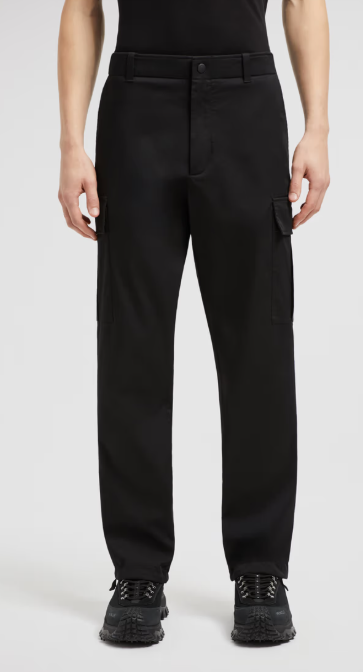 MONCLER Cotton Blend Trousers for Men - SS25 Collection