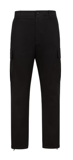 MONCLER Cotton Blend Trousers for Men - SS25 Collection