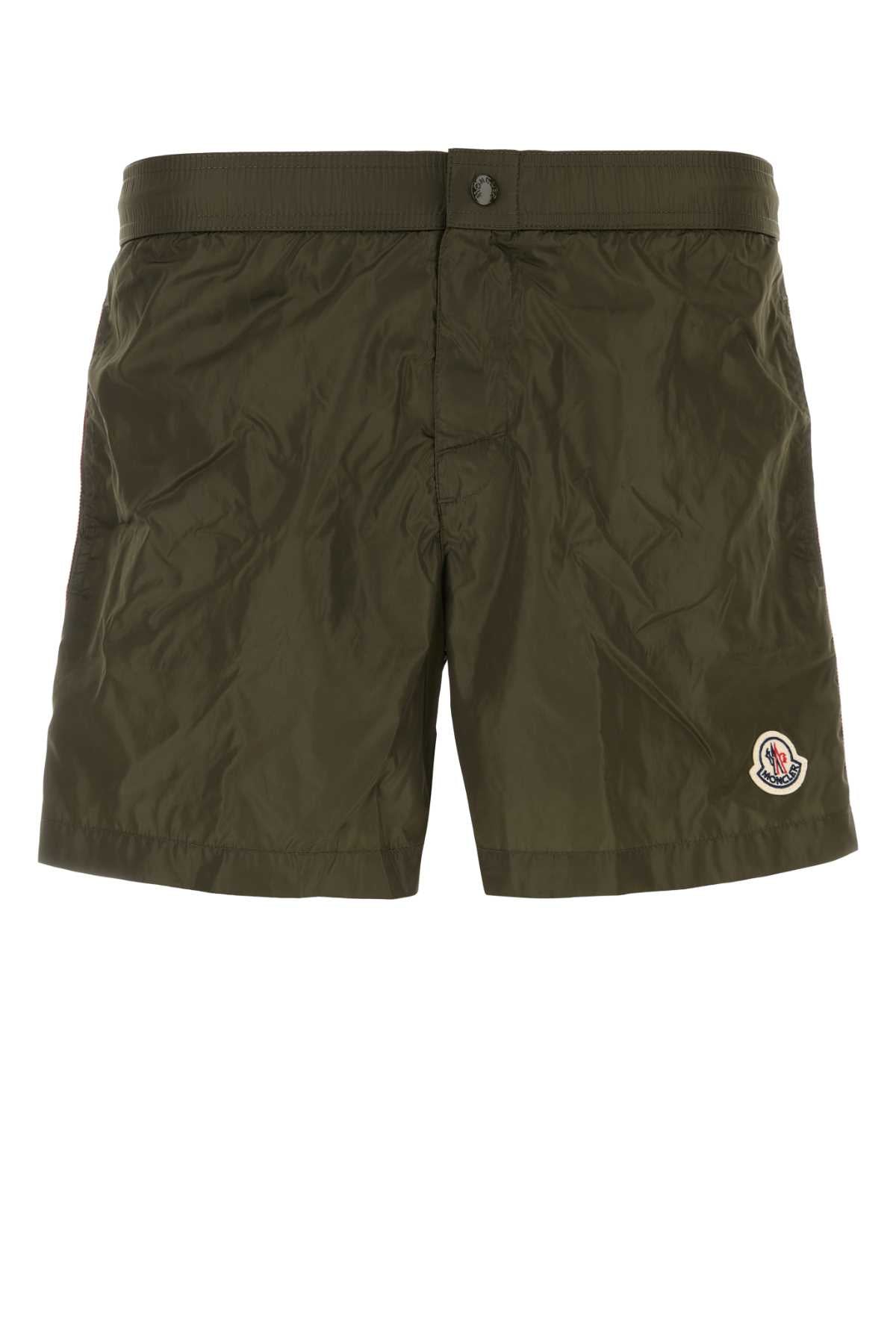 MONCLER Classic Nylon Swim Shorts for Men