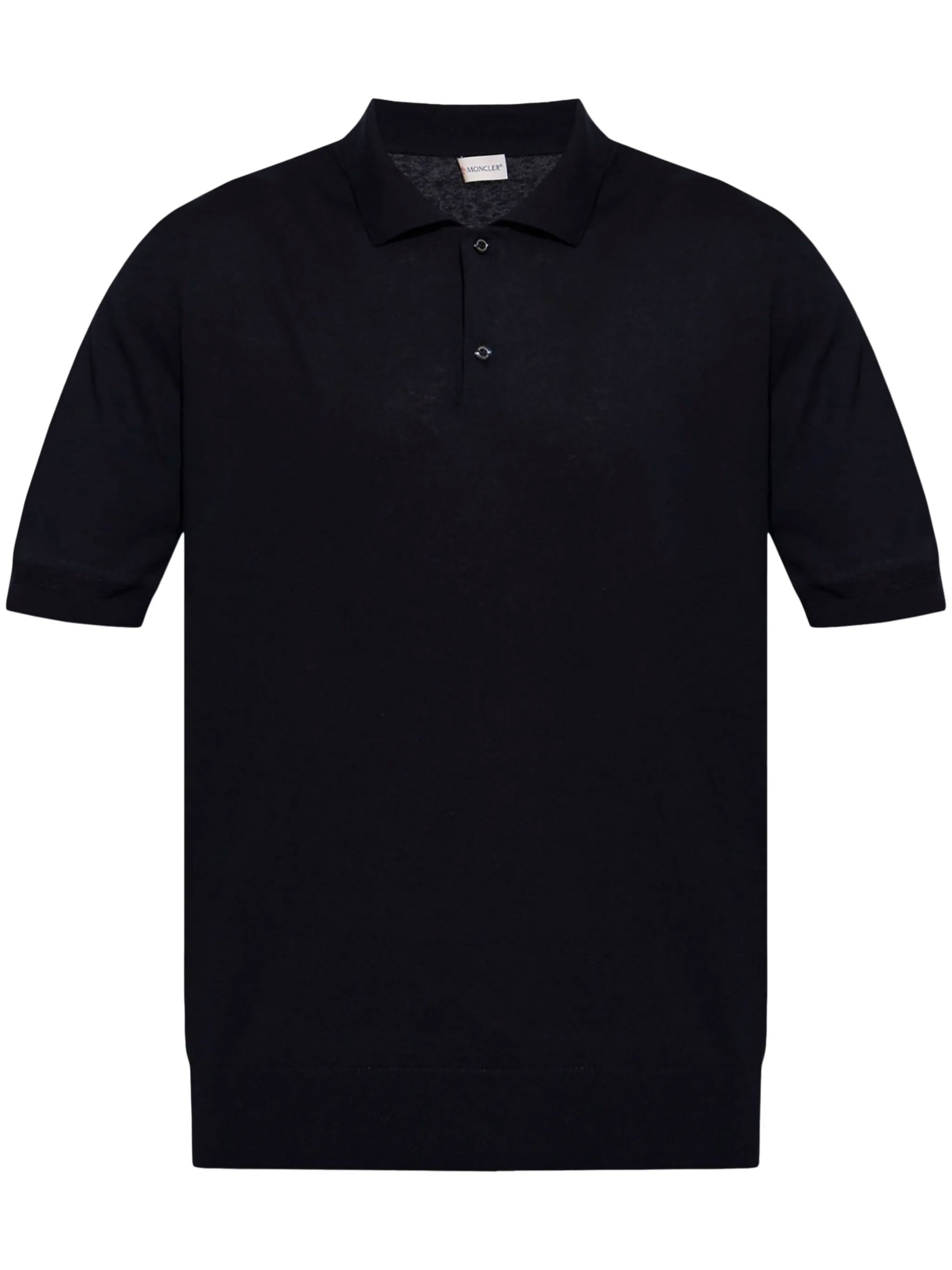 MONCLER Classic Logo Linen and Silk Polo Shirt - SS25
