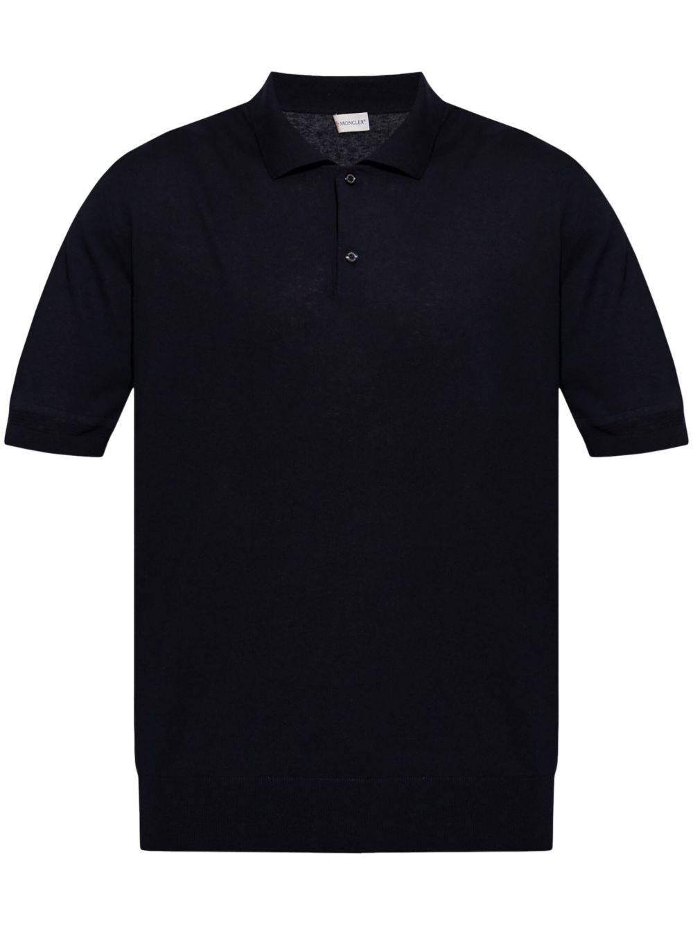 MONCLER Classic Logo Linen and Silk Polo Shirt - SS25