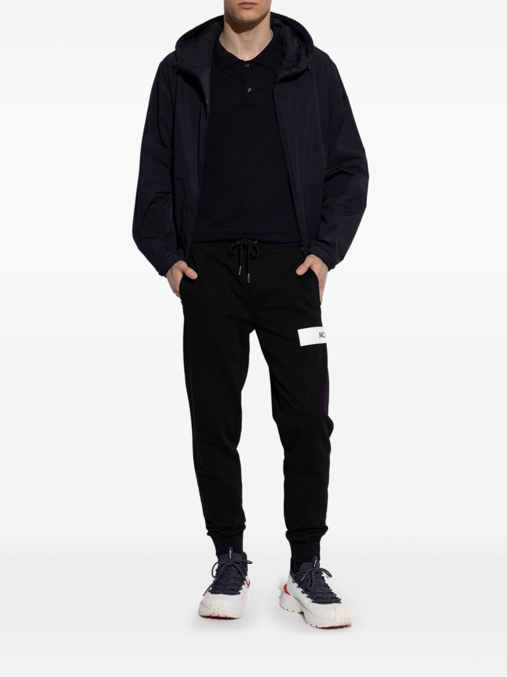 MONCLER Classic Logo Linen and Silk Polo Shirt - SS25