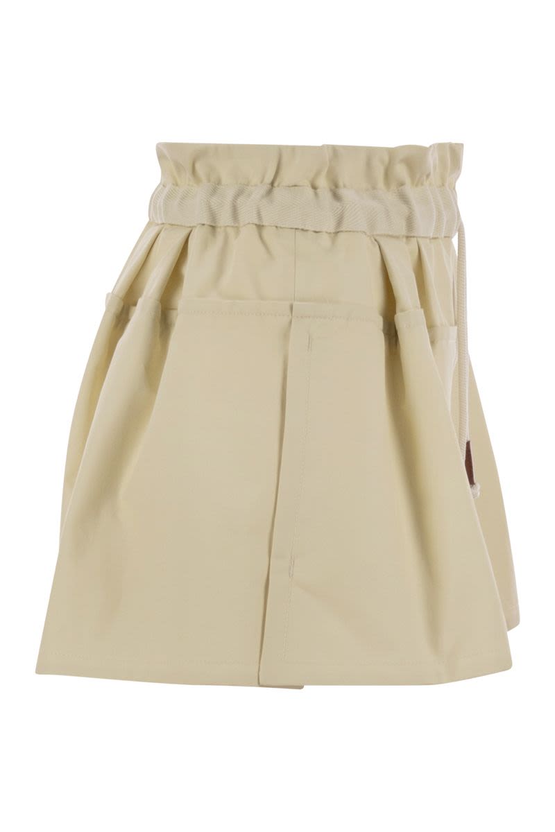MONCLER Flared Cotton-Blend Shorts for Women