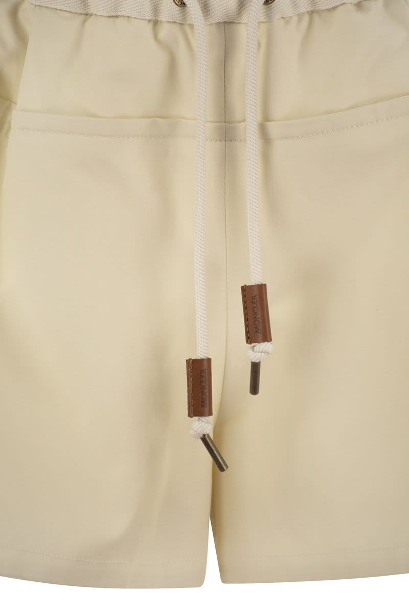 MONCLER Flared Cotton-Blend Shorts for Women