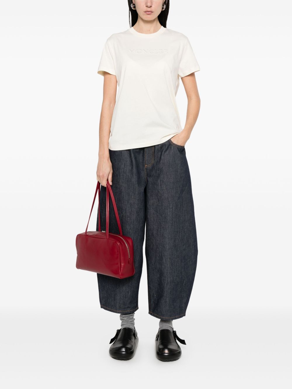 MONCLER Cotton Crew-Neck T-Shirt for Women