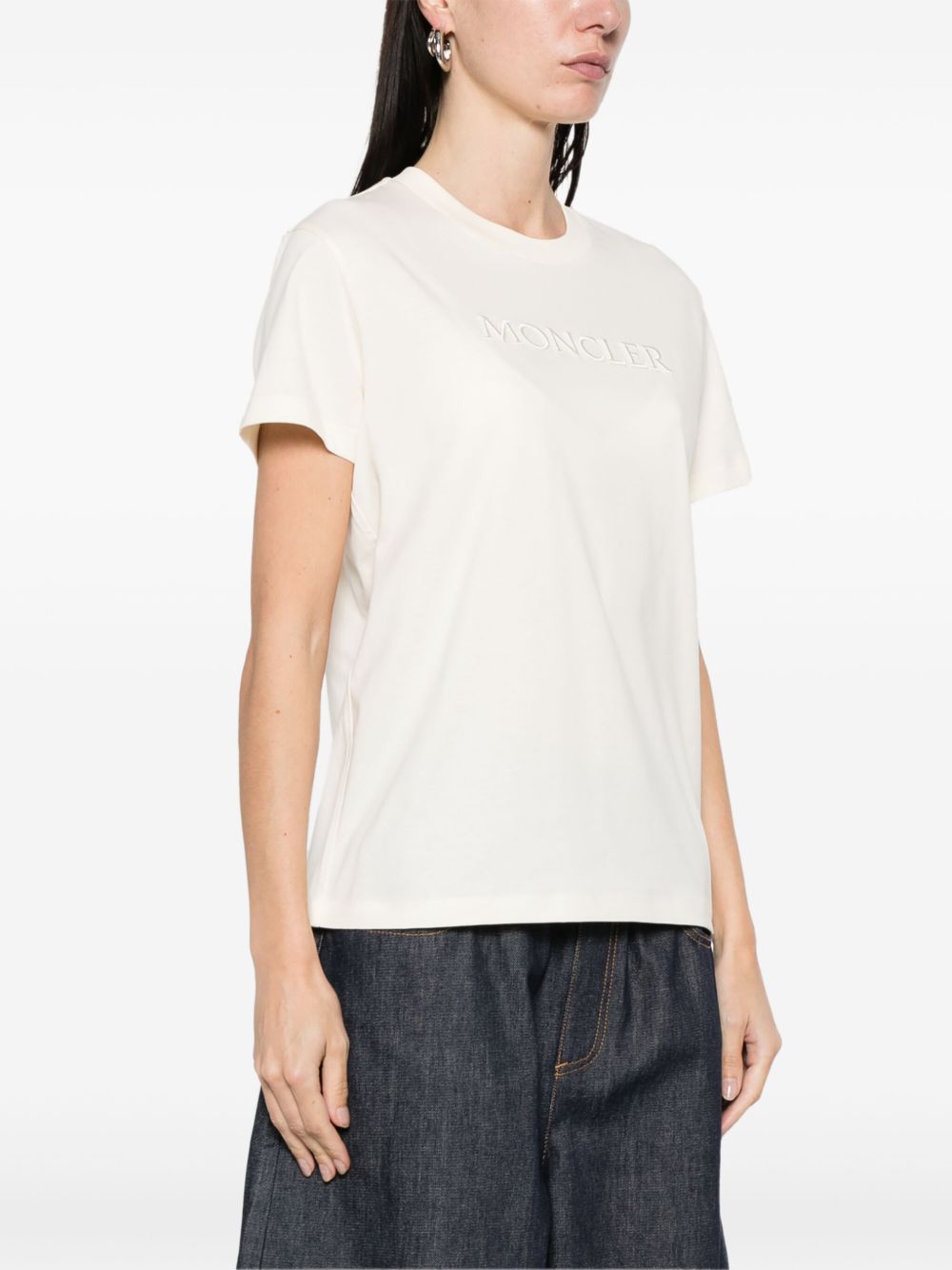 MONCLER Cotton Crew-Neck T-Shirt for Women