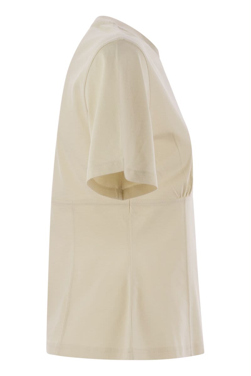 MONCLER Women’s Cotton T-Shirt with Handmade Beads - Regular Fit