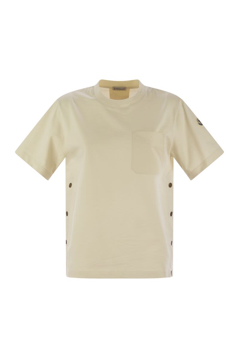 MONCLER Women's Versatile Cotton T-Shirt with Pocket