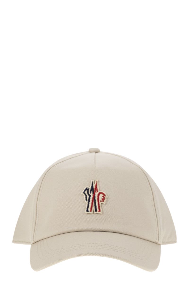 MONCLER GRENOBLE Cotton Gabardine Baseball Cap for Men