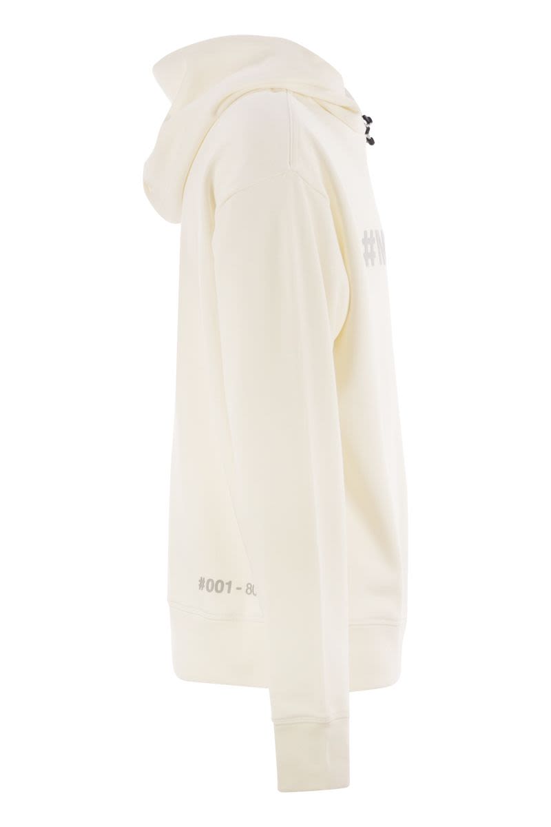 MONCLER GRENOBLE Logo Cotton Hoodie for Active Men