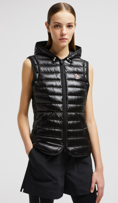 MONCLER GRENOBLE Lightweight Paint Jacket with Drawstring Hood for Women