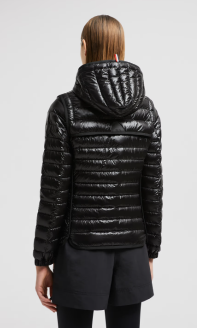 MONCLER GRENOBLE Lightweight Paint Jacket with Drawstring Hood for Women