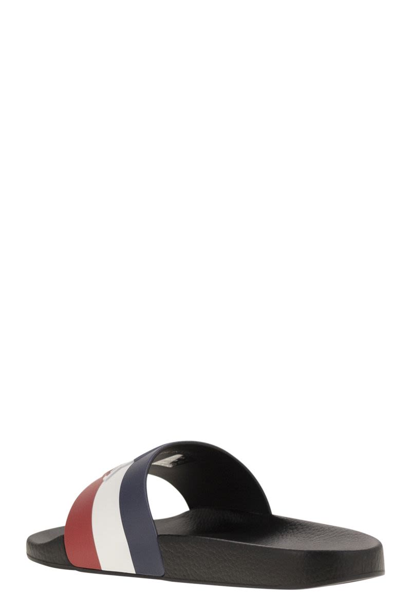 MONCLER Classic Slide Sandals with Logo