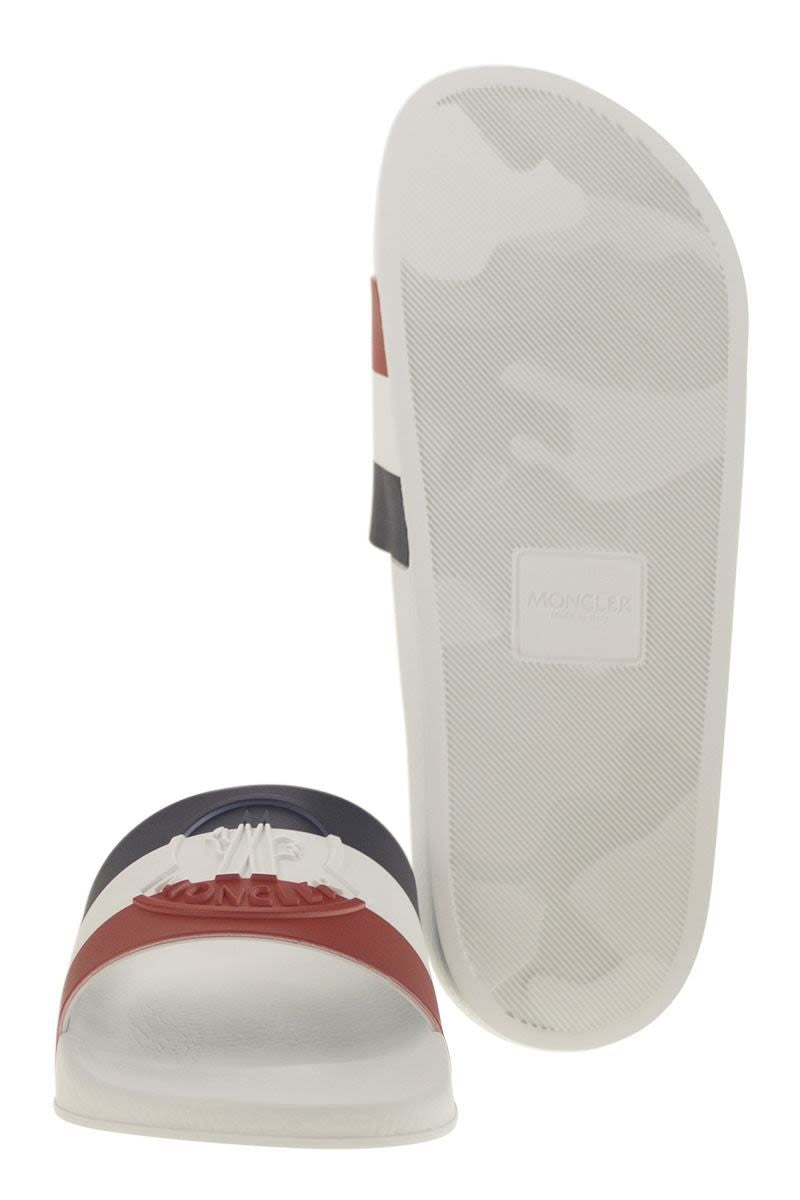 MONCLER Classic Rubber Slide Sandals with Logo