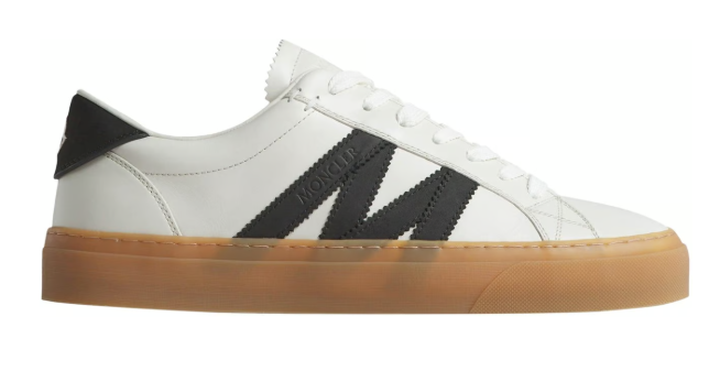 MONCLER Luxury Low Top Leather Sneakers for Men