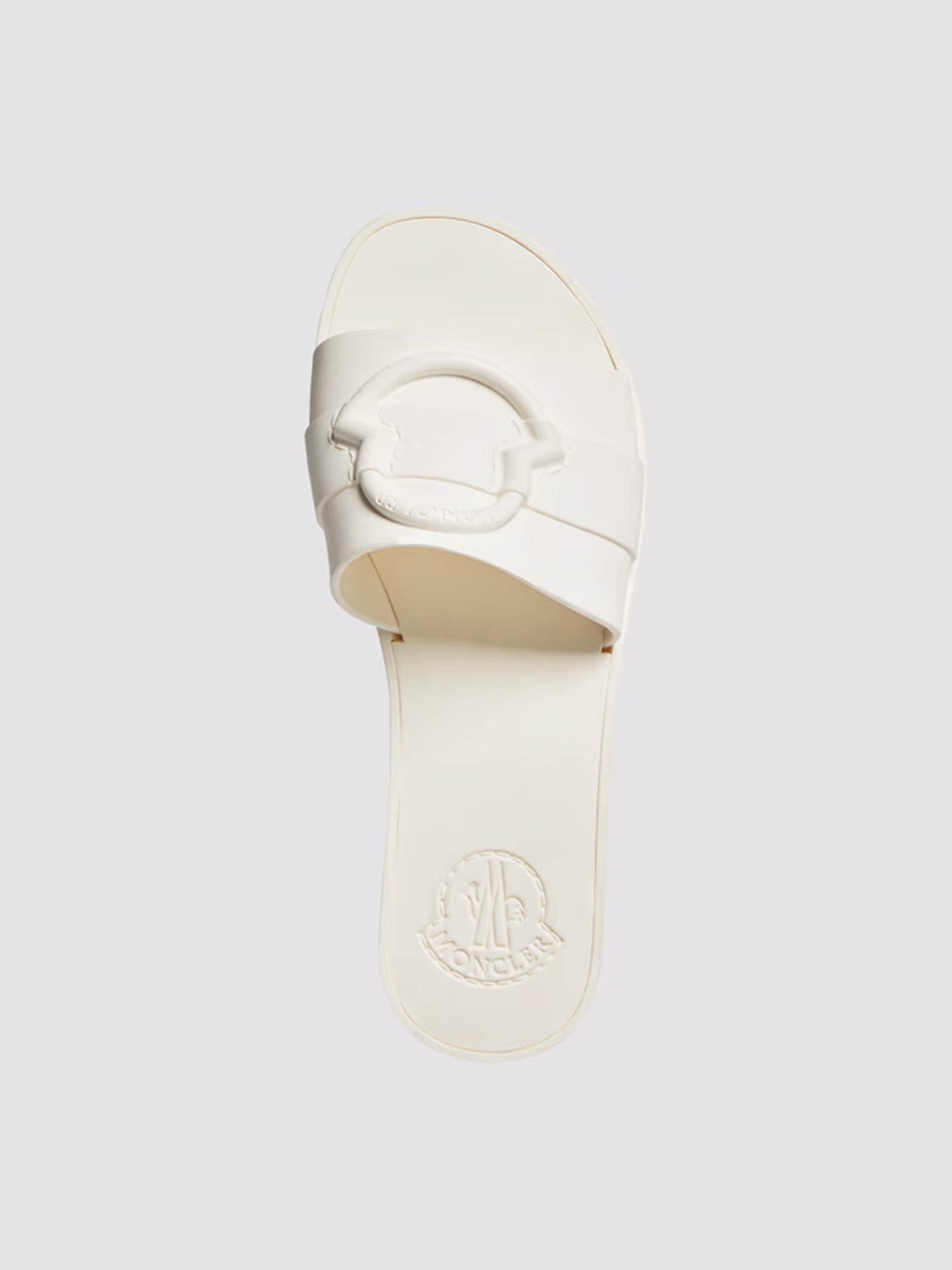 MONCLER Elegant Tone-on-Tone Logo Slide Sandals