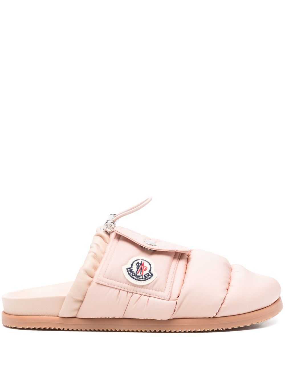 MONCLER Padded Slippers with Toggle Fastening