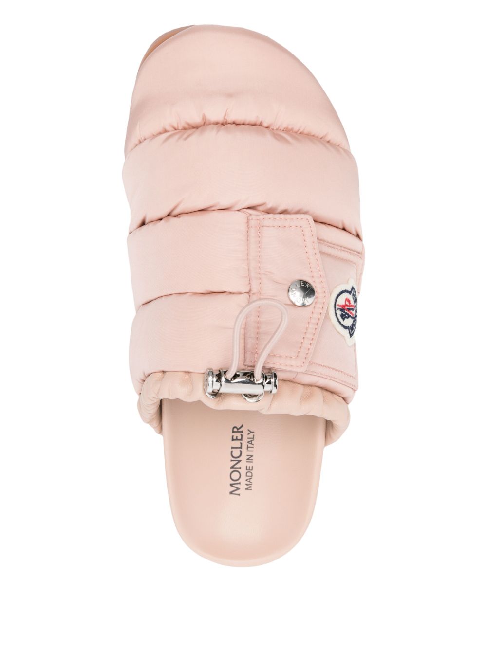 MONCLER Padded Slippers with Toggle Fastening