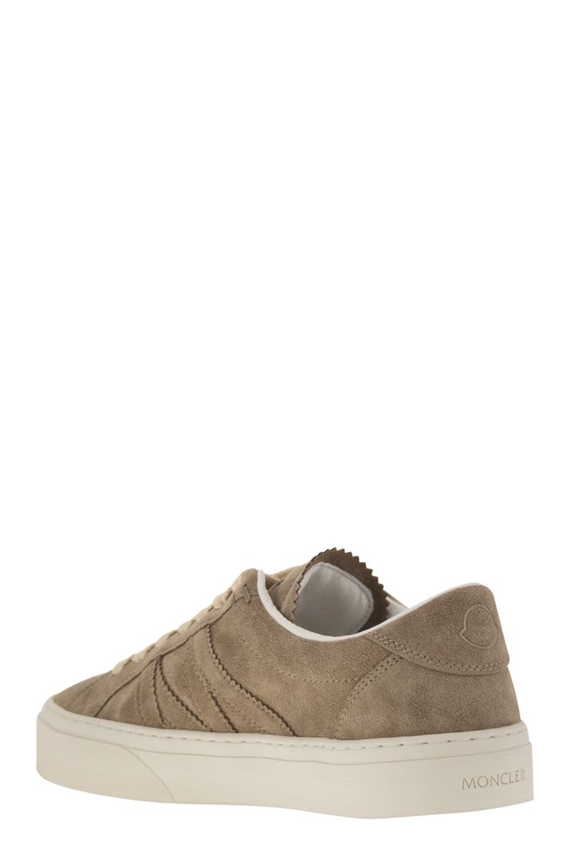 MONCLER Low-Top Lace-Up Suede Sneakers