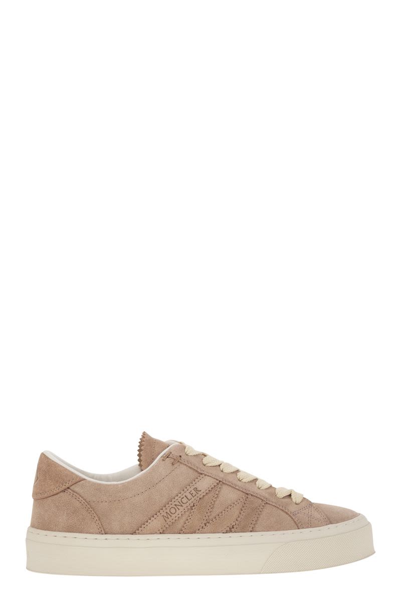 MONCLER Low-Top Lace-Up Suede Sneakers