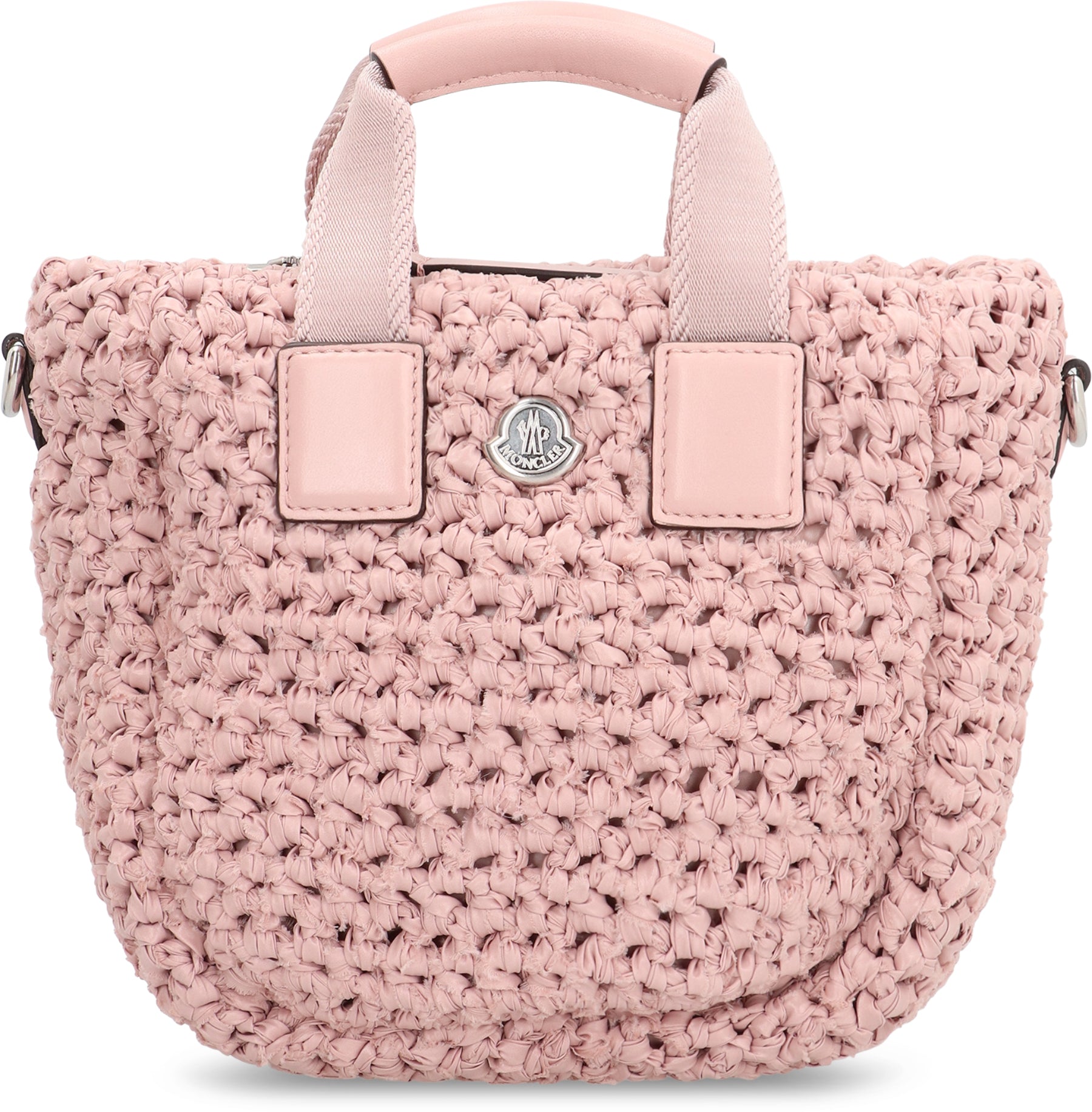 MONCLER Mini Intrecciato Tote Handbag with Dual Handles