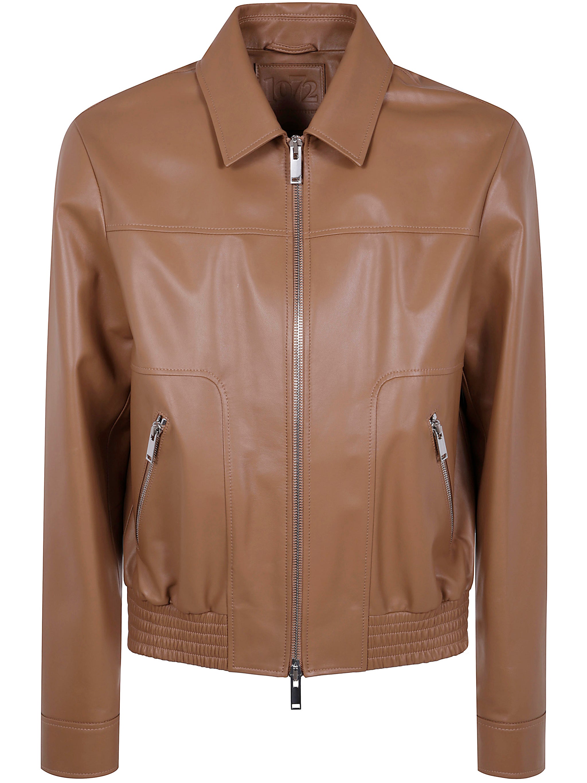 DESA Fitted Leather Bomber Jacket for Men - SS25